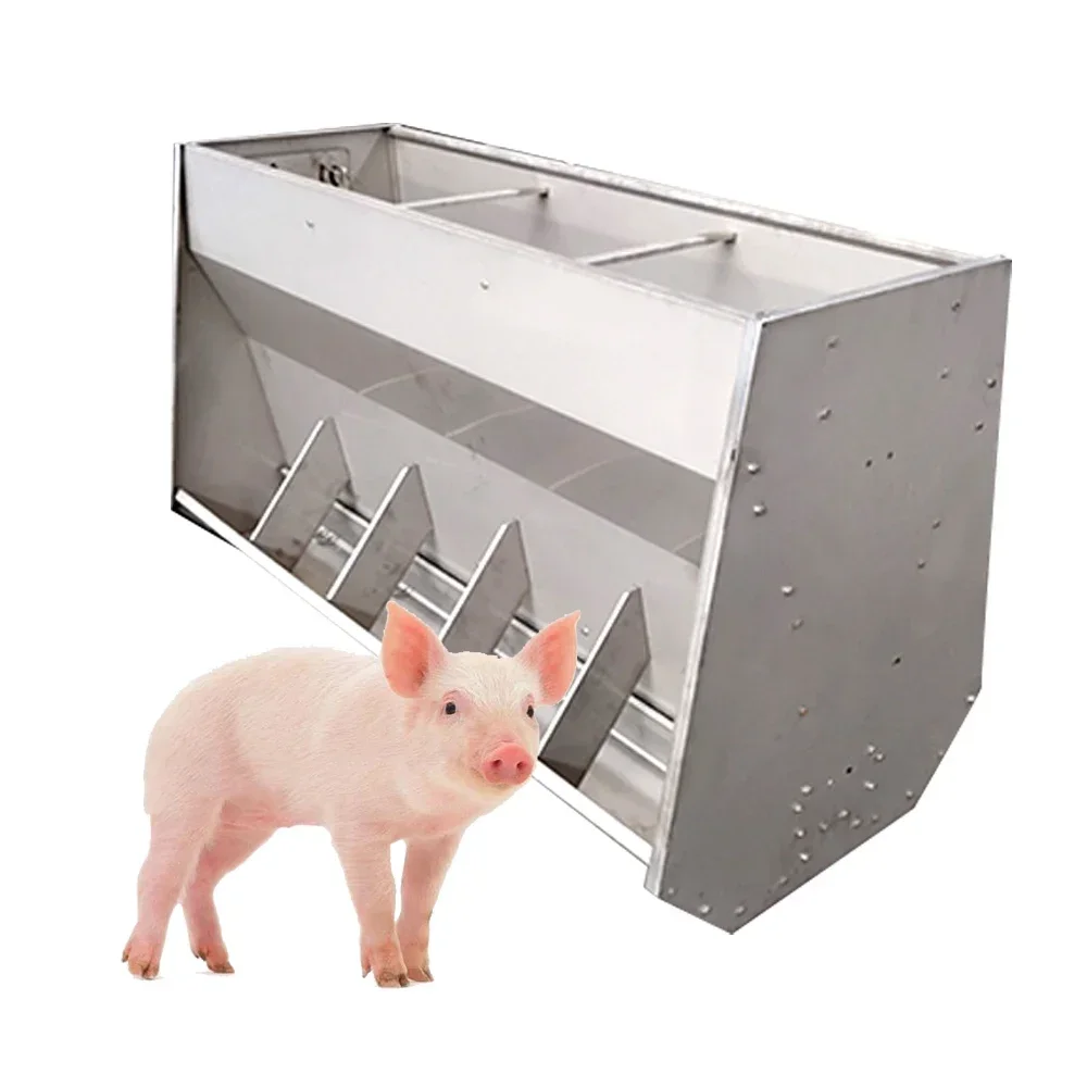 Pig farming equipment stainless steel trough for Nursery fattening pig piglet sow feeding trough