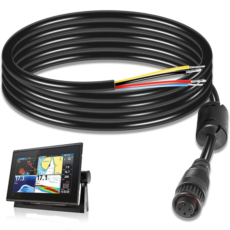 Replacement for 000-00128-001 Power Cable, for Simrad NSS/Zeus3 7/9/12/16, NSO, Vulcan 7/9/12, ZEUS2, GO9/GO12 XSE, 4 Pin