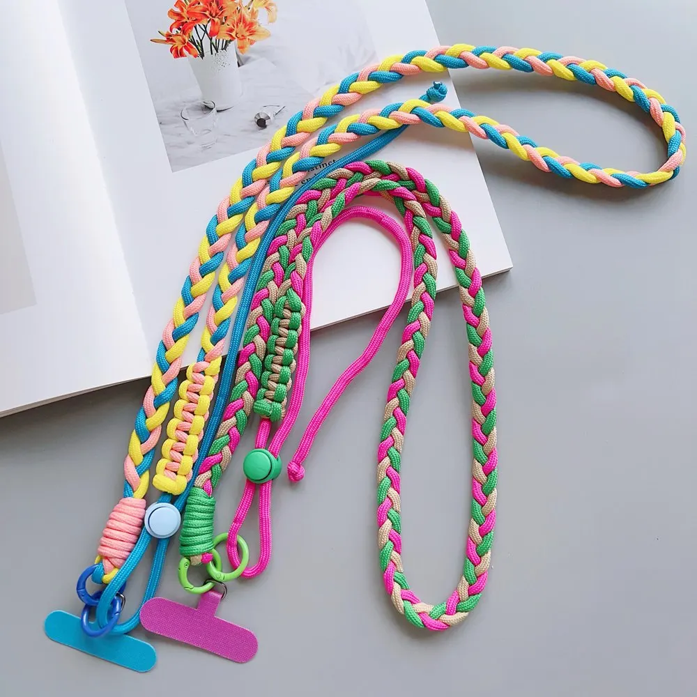 ใหม่โทรศัพท์ Lanyard Universal โทรศัพท์มือถือ Lanyard พร้อมสายคล้องคอไนลอนปรับได้สําหรับ iPhone 16 15 14 13 PRO MAX แขวนเชือก