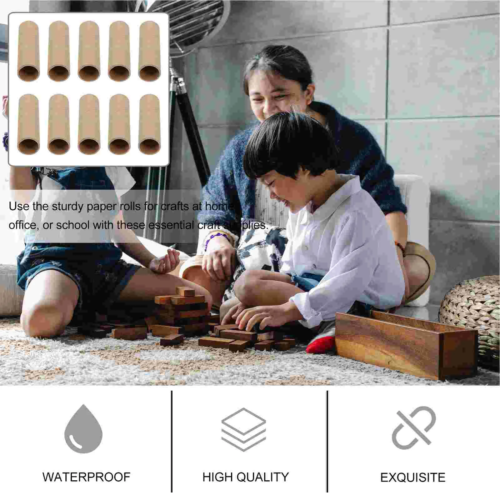 15 Pcs Paper Tube Round Cardboard Poster DIY Craft Making Tool Kids Storage Toilet