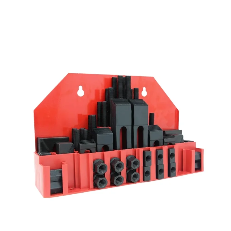 

58PC M8-M24 Universal Clamp Kit - Milling Machine Pressure Plate Set, Tool Combination Platen Mold Parts for CNC & Workshop Use