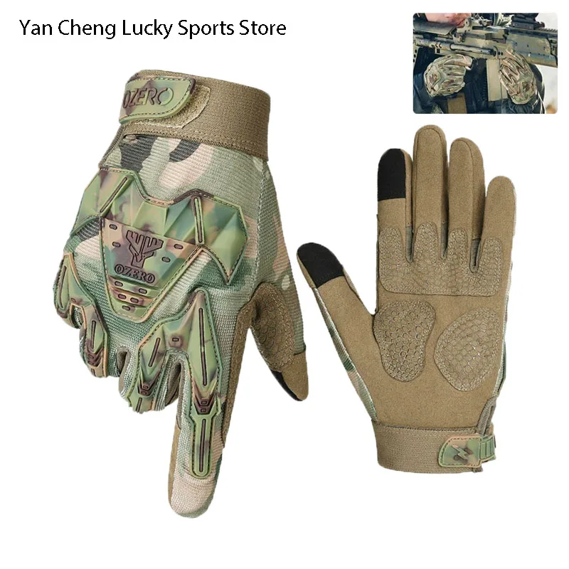 Tactical Gloves All Refers To The Back Hand Thick Stab-proof Anti-collision Non-slip Outdoor Riding Combat Gloves