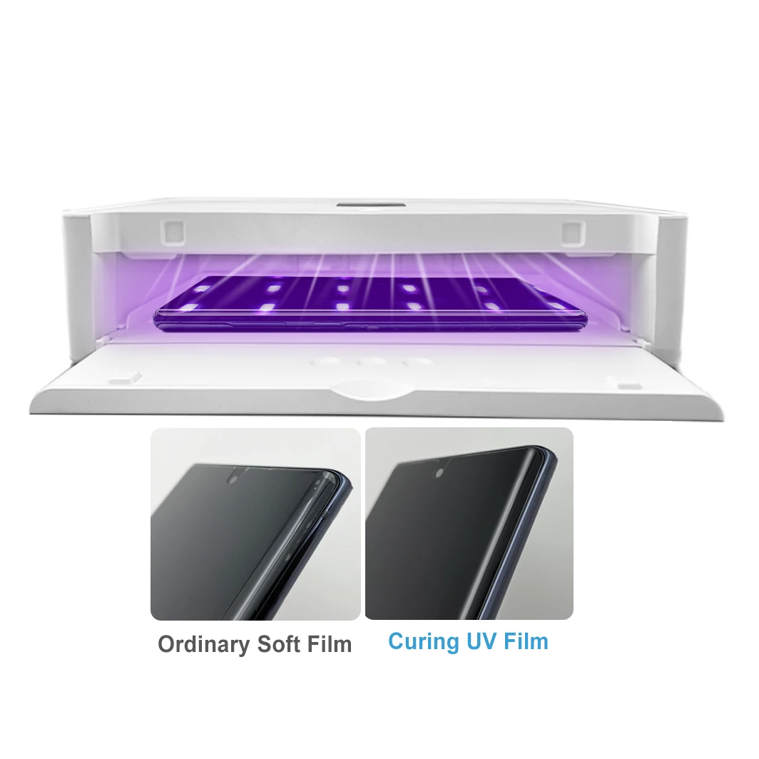 New High Quality Mobile Phone Gel UV Curing Lamp Machine UV Nano Glass Screen Protector