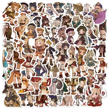 10/30/60pcs Genshin Impact Anime Game Stickers Leuke Paimon Klee Cartoon Kids Decals Speelgoed DIY telefoon Dagboek Bagage Graffiti Sticker
