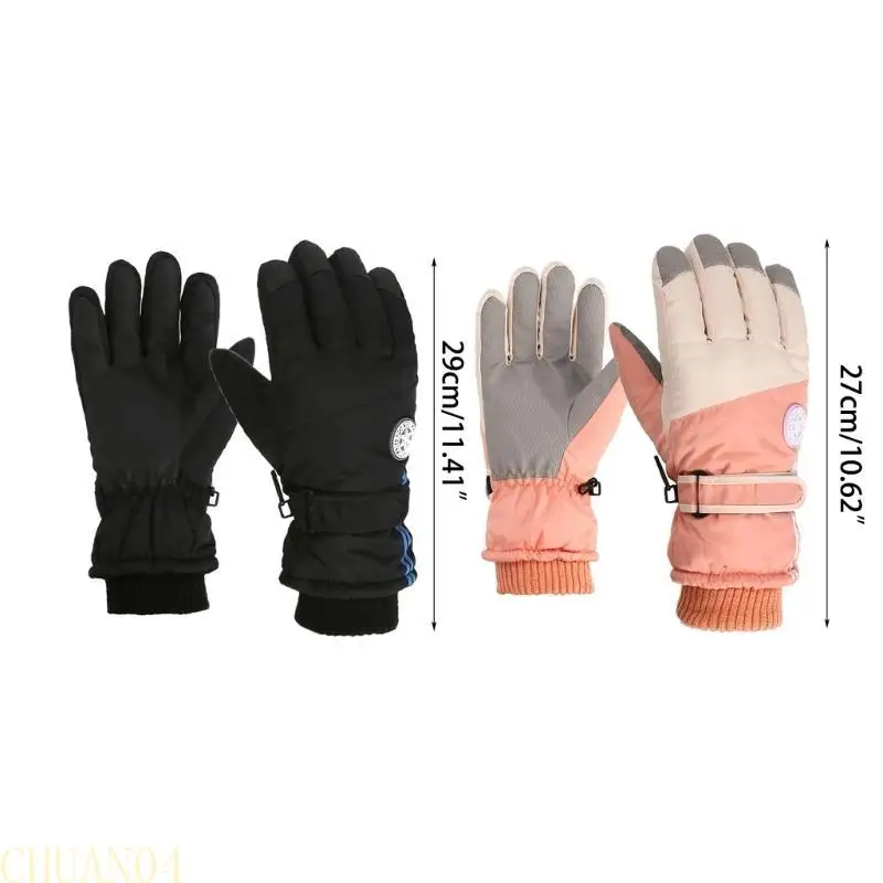

1pair Windproof Ski Gloves Waterproof Snow Ski Gloves Winter Gloves for Men Women Cold Weather Non-slip Snowboard Gloves