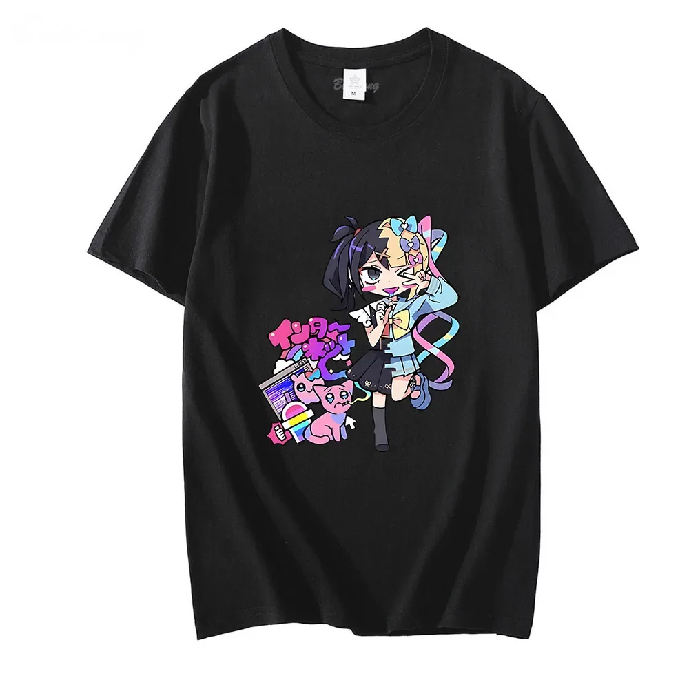 

Japanese Anime Girl Game Men's T-shirt Oversized T-shirt Casual Cotton Daily Four Season T-shirt Women's Clothing Breathable Top