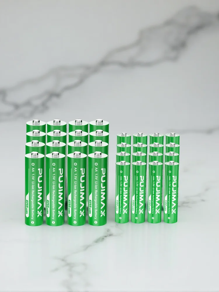 Akumulator litowo-jonowy PUJIMAX o dużej pojemności 1.5V 4255mWh AA i 1100mWh AAA do pilota, myszy, zabawek elektrycznych (12PCS AAA battery) — Zdjęcie 2 z 2