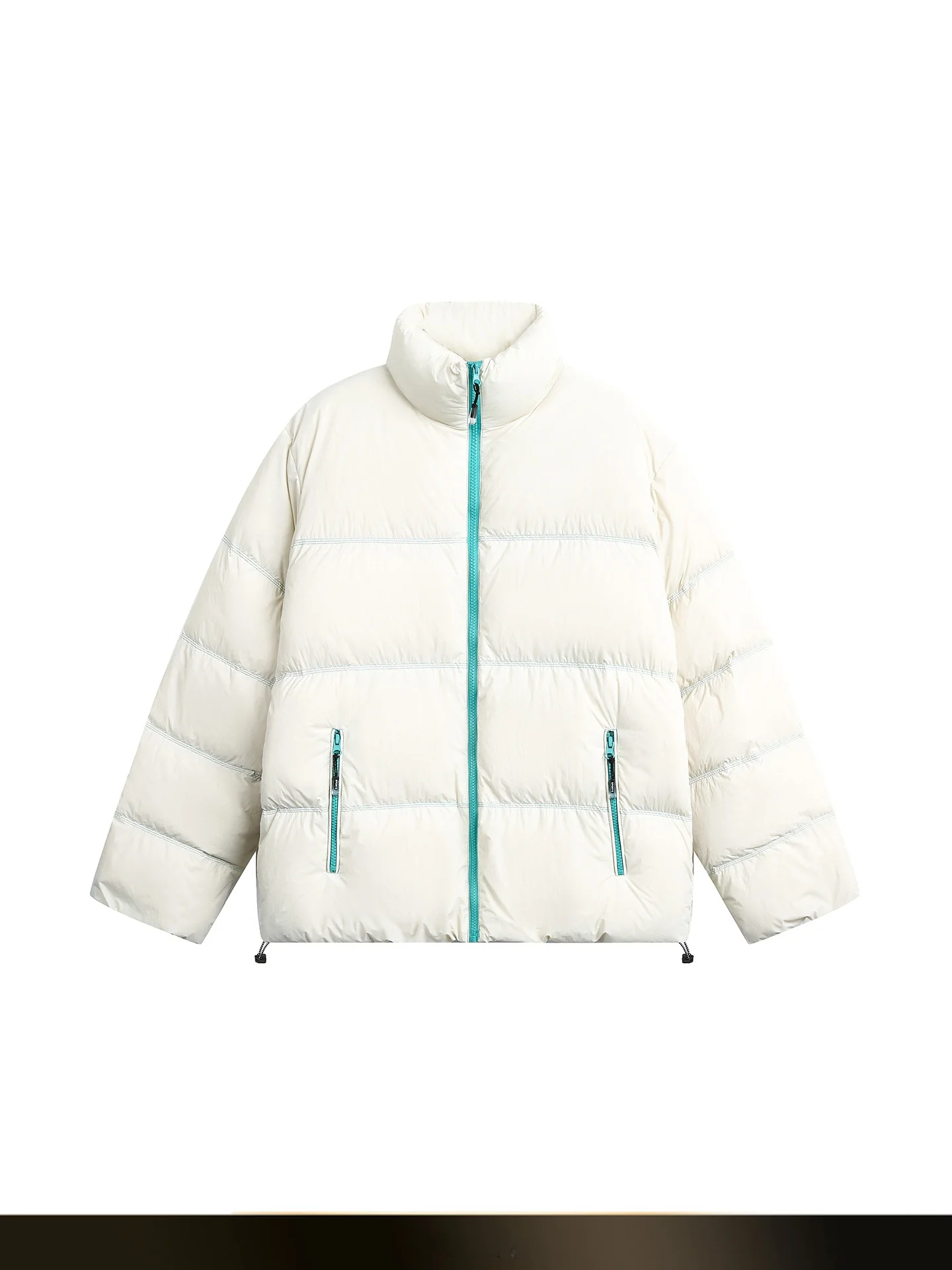 

Ретро-японская мужская пуховая куртка с воротником на молнии, теплая верхняя одежда из нейлона для пар, молодежная, модная