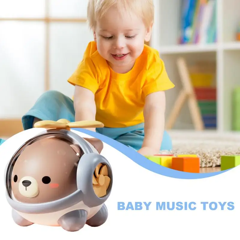 Panda brinquedo interativo com música para crianças, brinquedos educativos montessori, presente de aniversário infantil