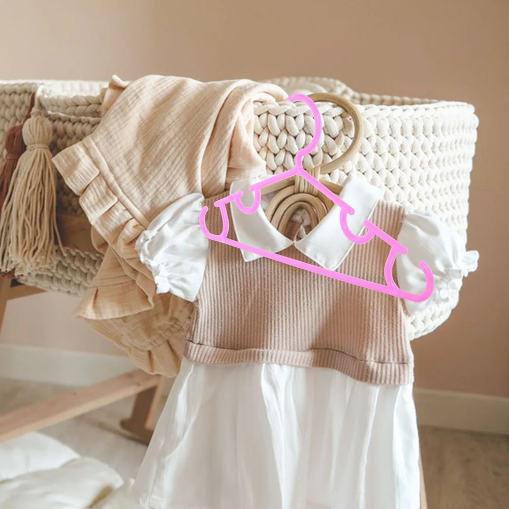 

20pcs Non Slip Hangers Clothes Plastic Clip Travel Wardrobe Candy Color Closet Storage Solutions