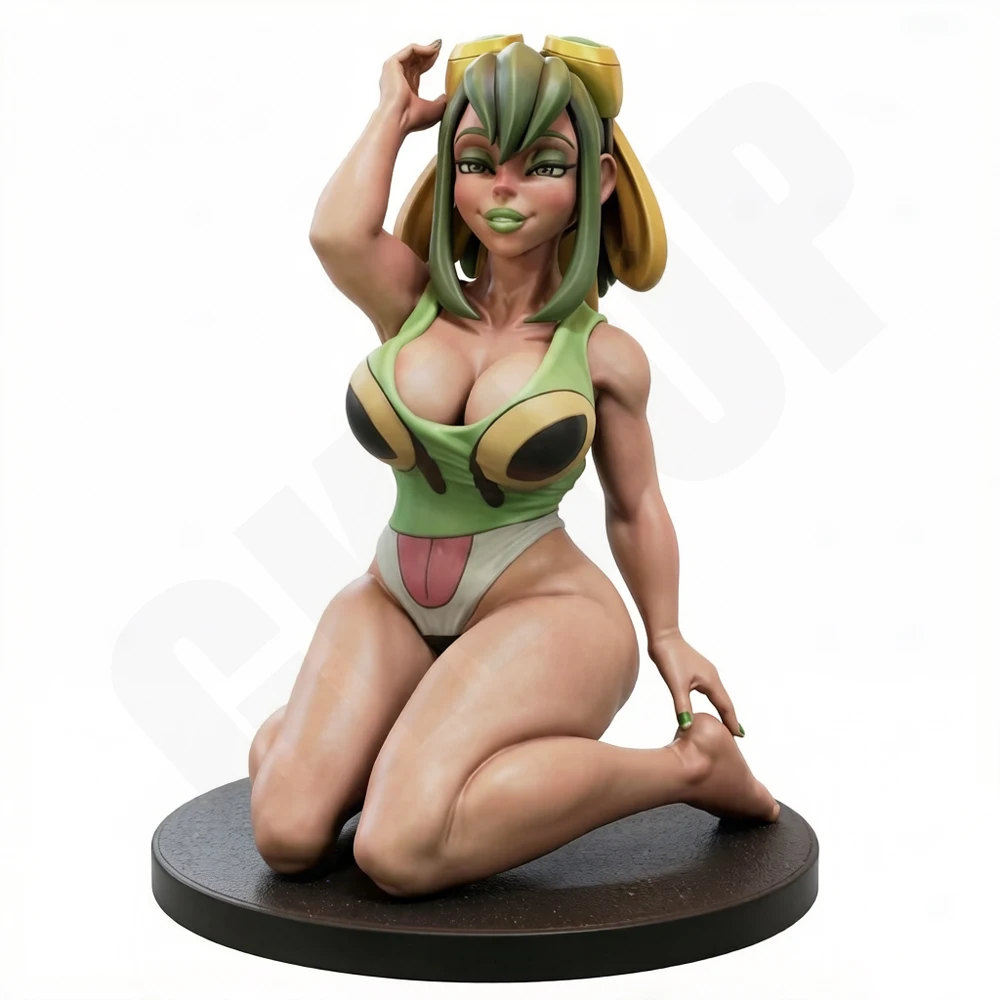 1/24 Frog Element Uniform Female Character Grey Resin Model Unpainted 3D Printed Toy Statue Collectible DIY High Precision Minia view 6