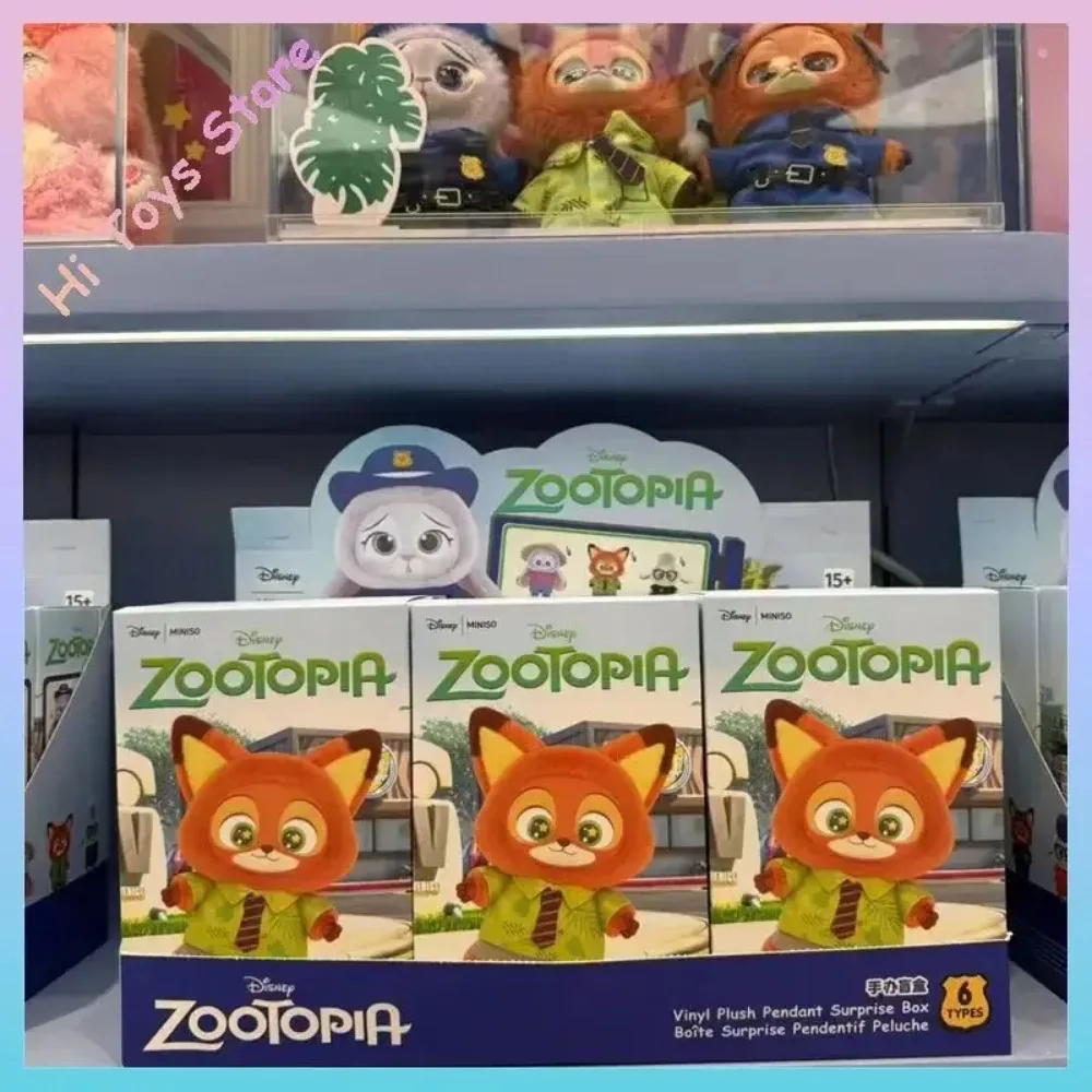 In Stock Original Zootopia Blind Box Zootopia Keyring Cute Doll Children Toys Birthday Gift Bag Pendant Trendy Girl Halloween
