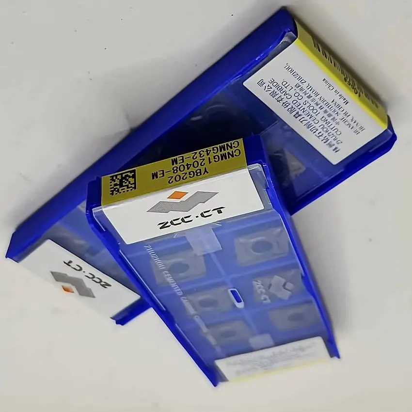 

ZCC.CT CNMG120404-EM YBG202/CNMG120408-EM YBG202 CNC blade carbide inserts Turning inserts turning tools 10pcs/box
