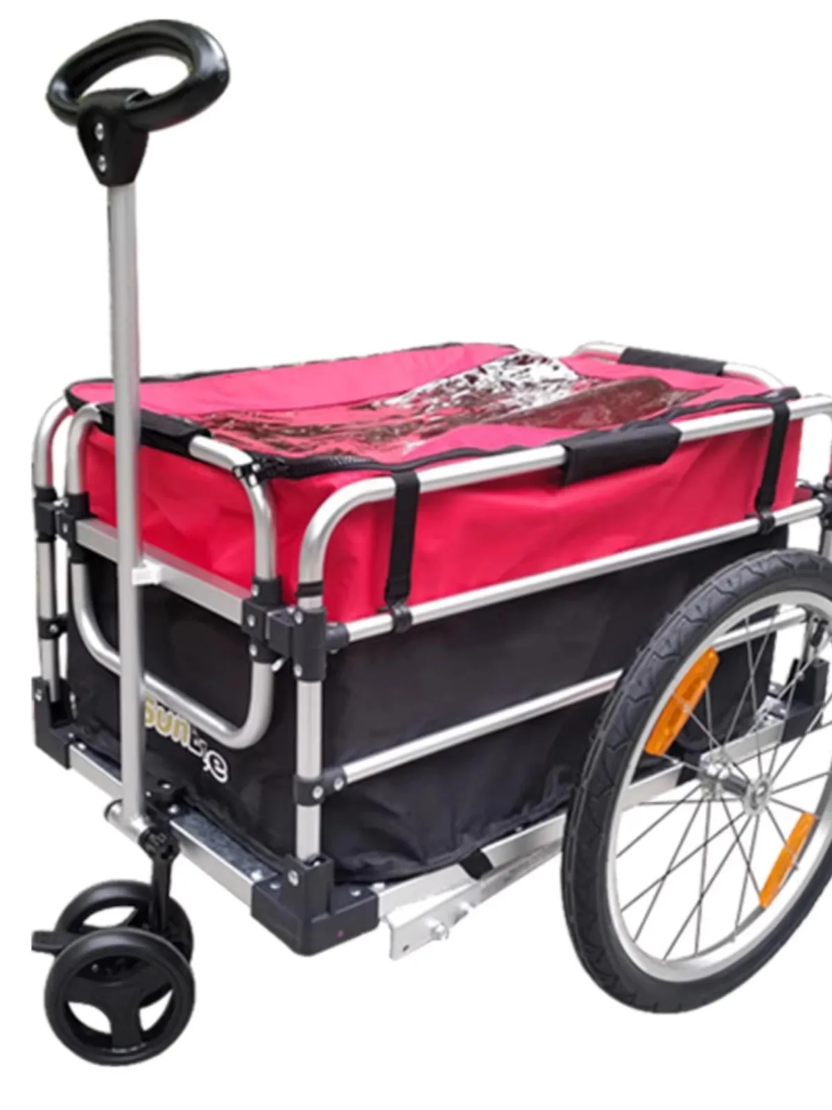 Przyczepka rowerowa aluminiowa 20 cali | Wózek transportowy do samochodu z możliwością transformacji na wózek…