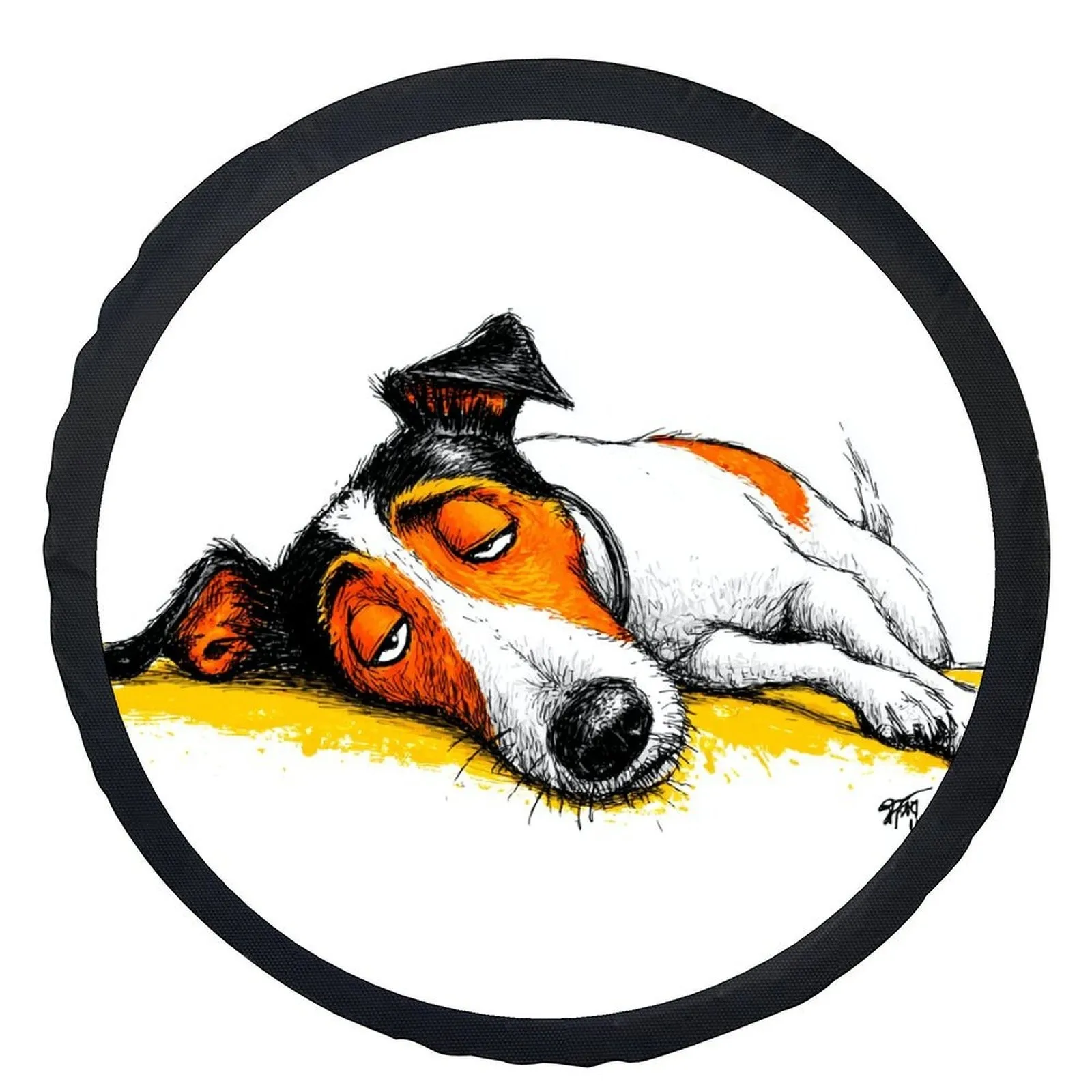 

Чехол для шин с изображением сонячного терьера, универсальный защитный чехол для колес, сумка для хранения запасного колеса