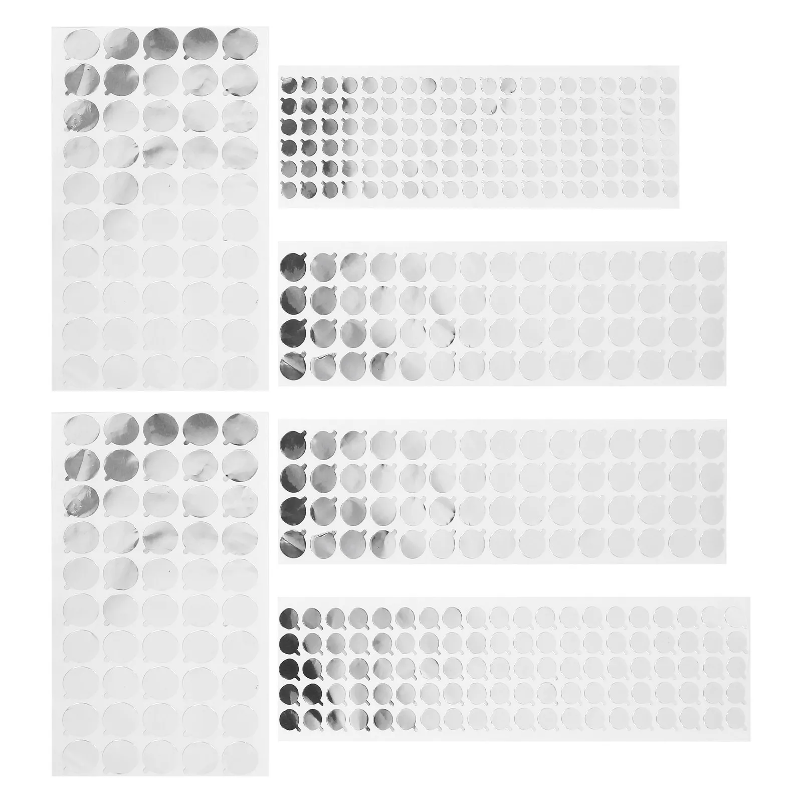 

6 Sheets Self-Adhesive Aluminium Foil Sealing Stickers for Tube Bottle Mouth - Strong Adhesion Packaging