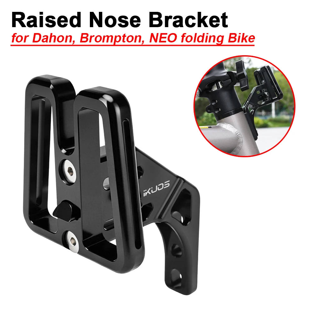 

Integrated Raised Nose Cone Riser Front Rack Heightening Bracket Parts for Dahon/Brompton Folding Bike Accessories