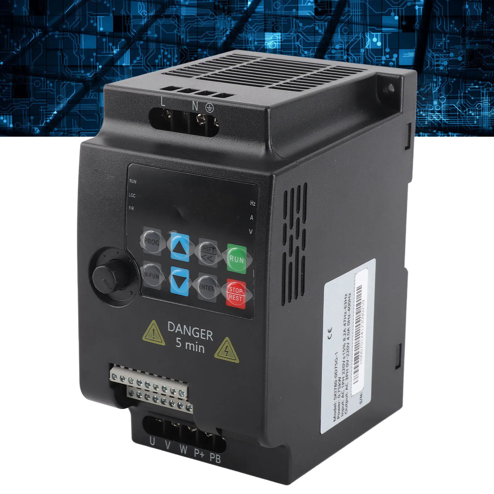 Convertitore di frequenza inverter trifase SKI780 Mini convertitore di frequenza variabile per motore 220V/380V 0,75/1,5/2,2KW SKI780