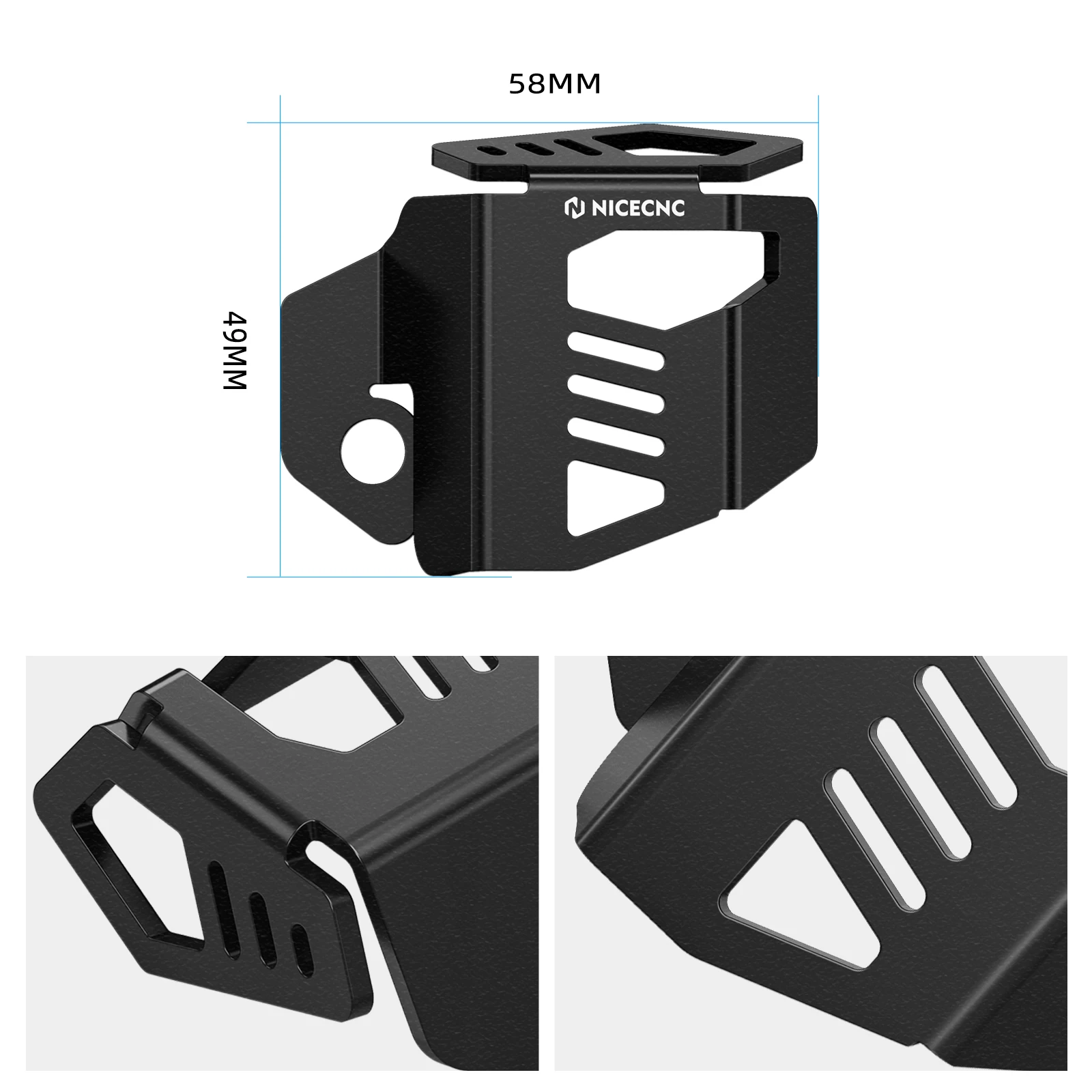 For Harley Sportster S RH1250S 2021-2024 NICECNC Rear Brake Reservoir Oil Fluid Tank Cover Guard Protector RH 1250 S 2023 2022