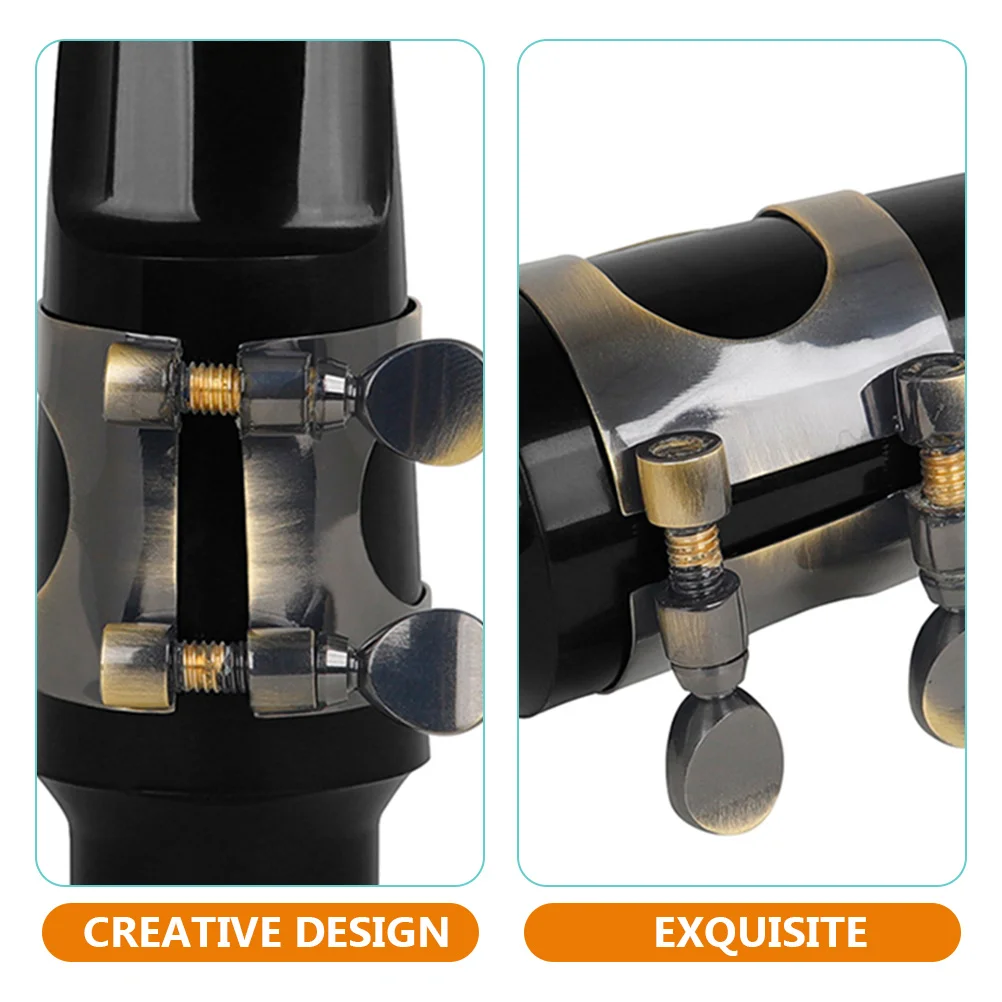 

Brass Saxophone Ligature Clip Adjustable For Wind Instrument Parts Sax Accessories Metal Clamp Smooth Durable