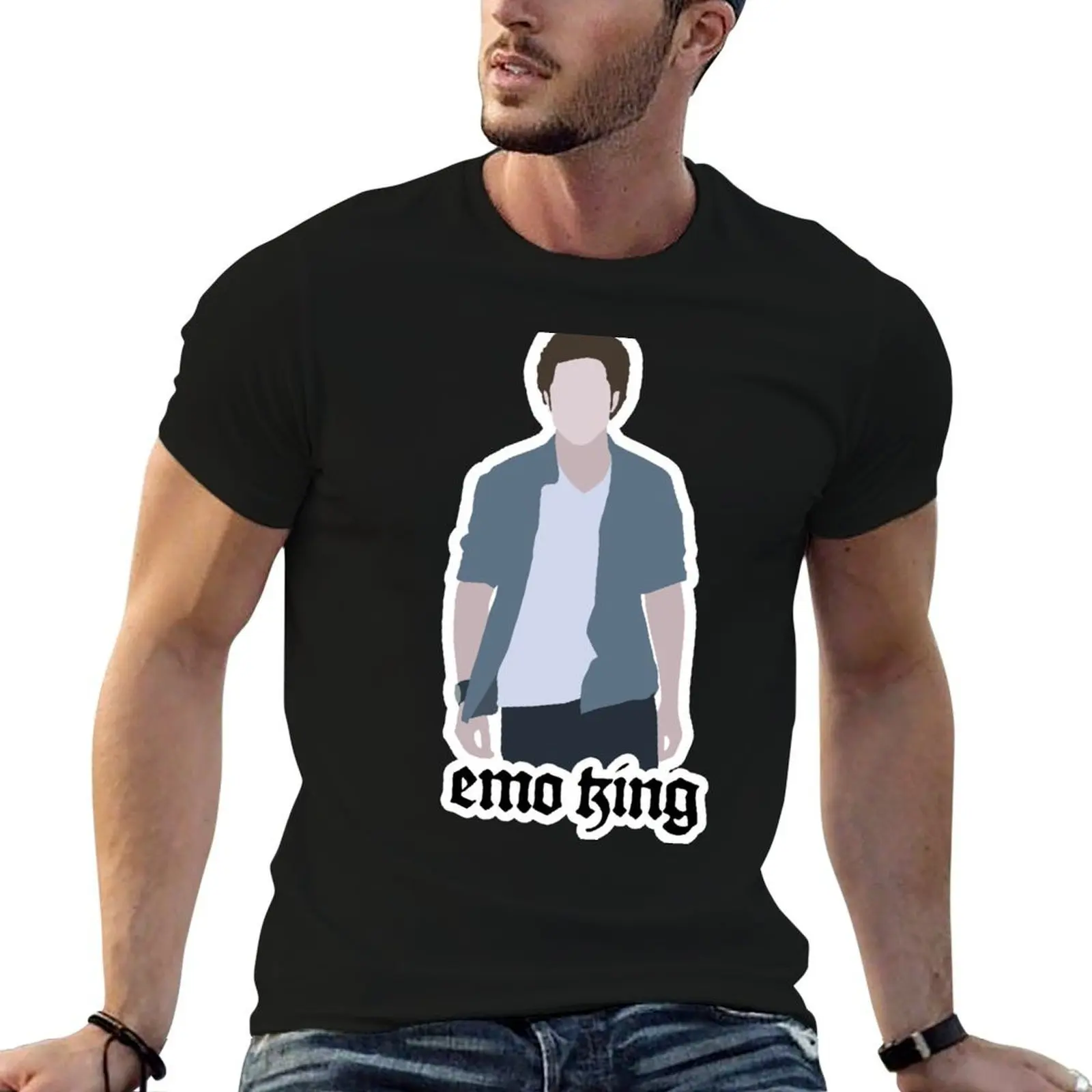 

Edward Cullen: Emo KING T-Shirt t shirts cotton 100% mens graphic t shirts T-Shirt