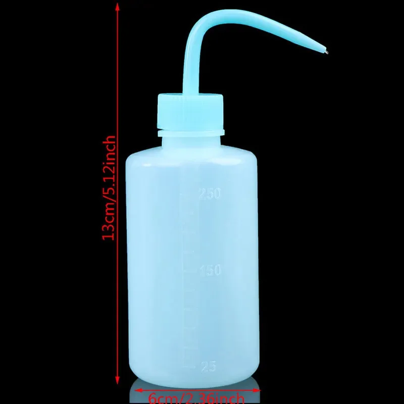 250/500ml Eyelash Cleaning Washing Bottle Curved Spout Cleaner Waterproof Eyebrow Remover Bottle Eyelash Extension Makeup Tool