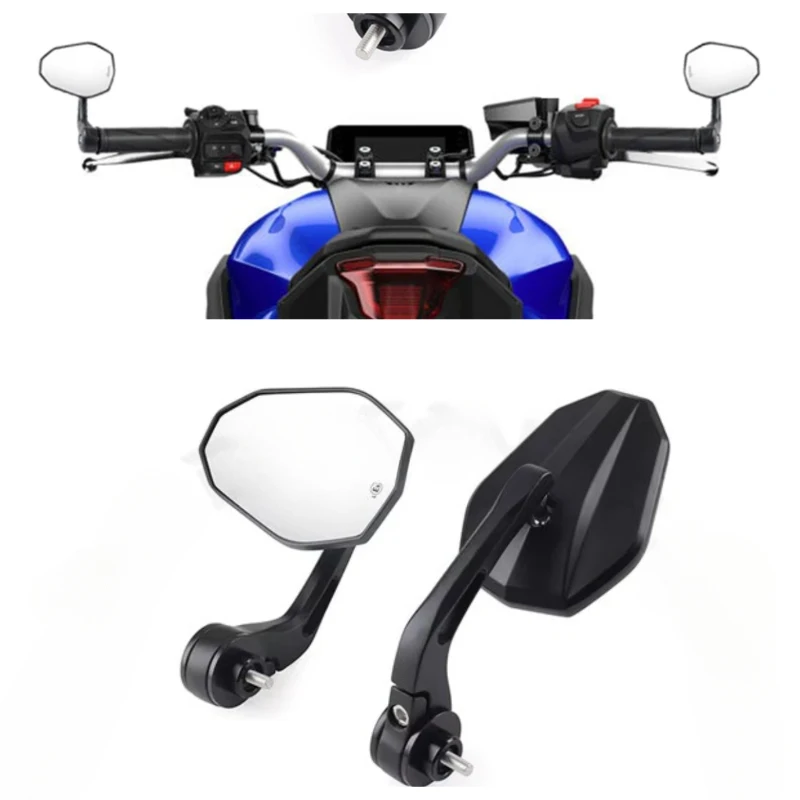 For YAMAHA MT-07 2025 MT09 2021-2023 FZ MT07 MT-09 SP Motorcycle Accessories E9 Side Rotation Mirrors Bar End Handlebar Mirror