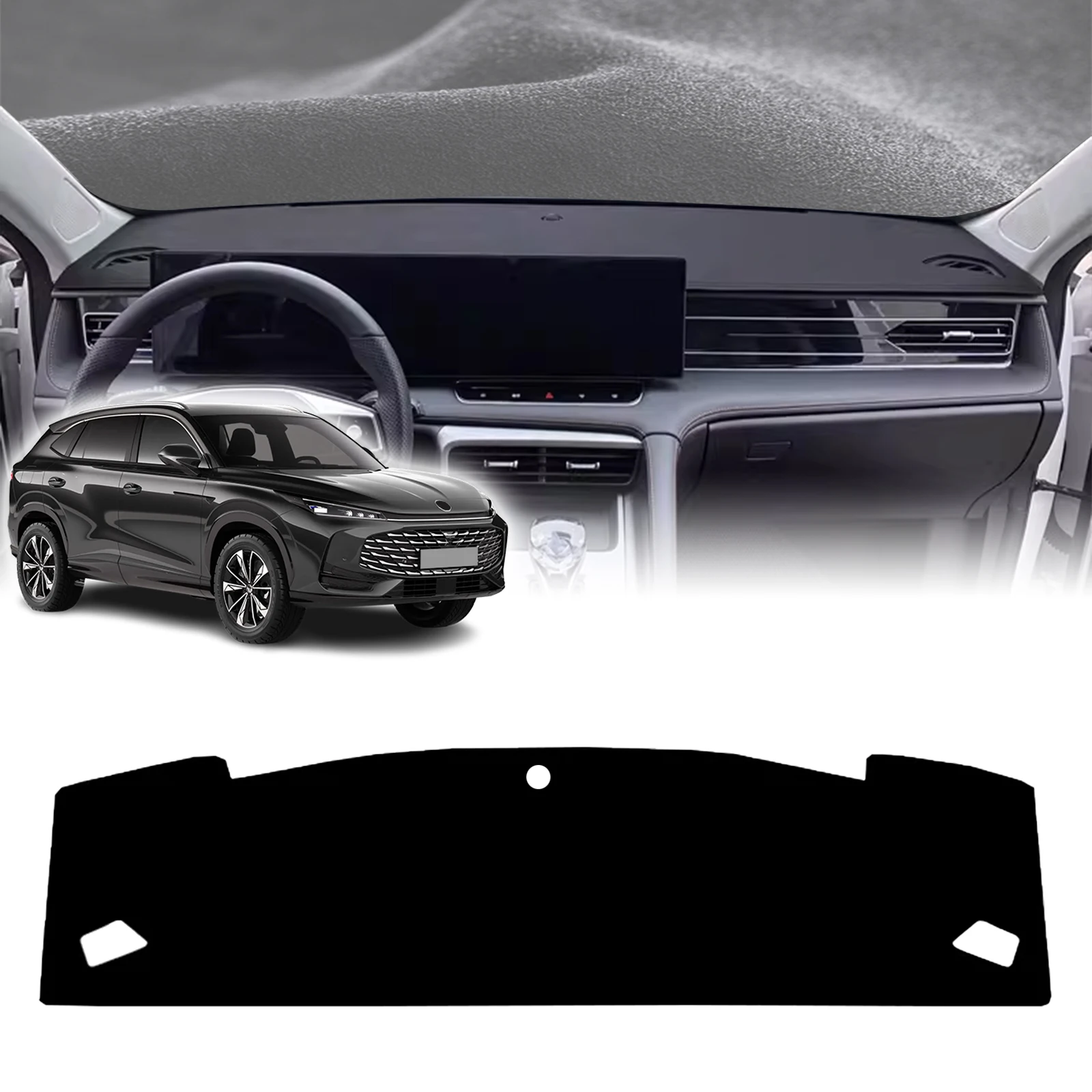 

fit for MG HS EHS 2024 2025 2026 Car Dashmat Dashboard Cover Pad Protective Carpet Leather DashMat Sunshade Accessories