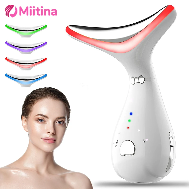 Hals Face Lifting Schönheit Maschine EMS Gesichts Anti Falten Massagegerät Haut Verjüngung Dünne Hals Schönheit Doppel Kinn Vibrator Werkzeuge
