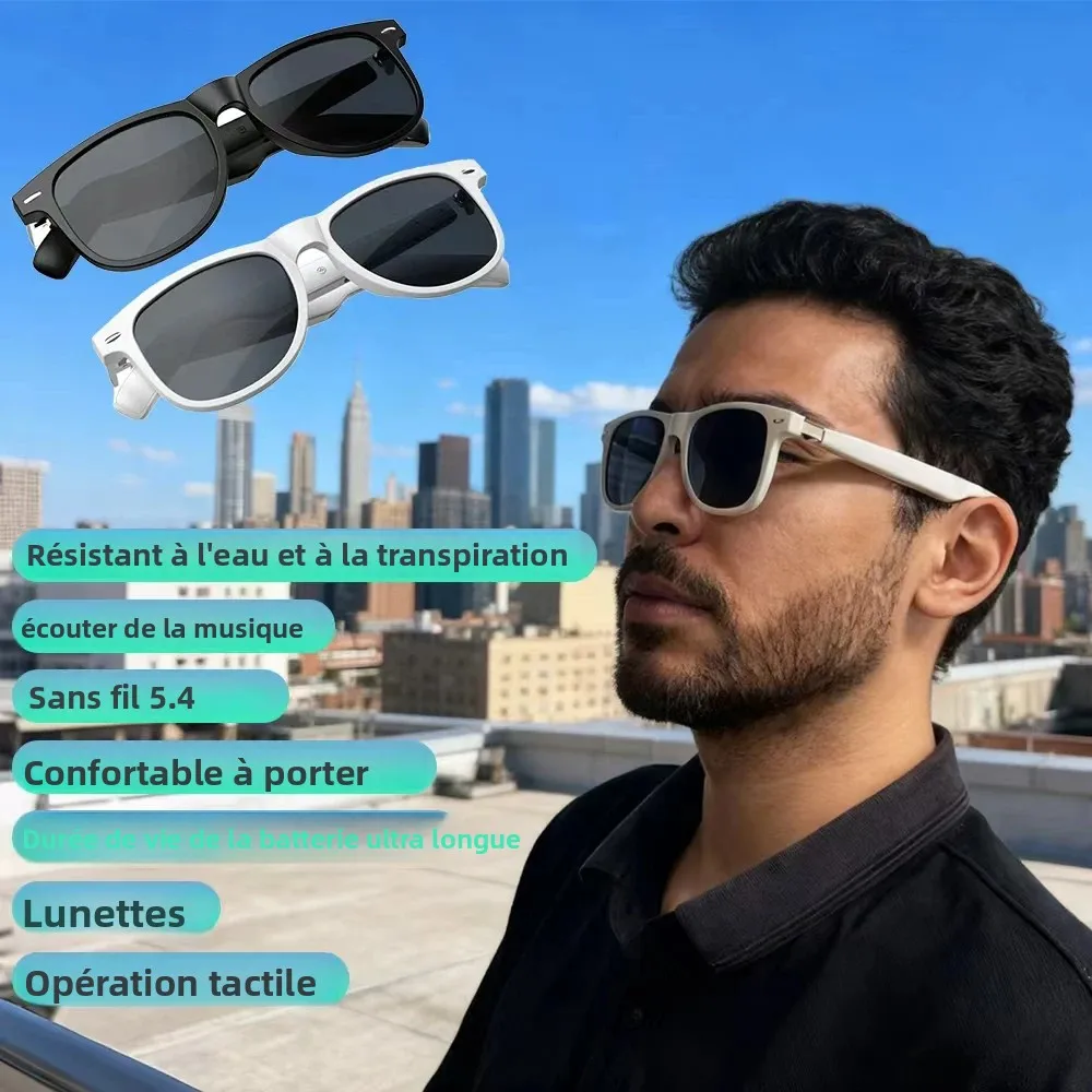 

New Bluetooth Smart Glasses Anti-Blue Light Bluetooth 5.4 Listen to Music Answer Calls Water-Resistant Long Battery Life