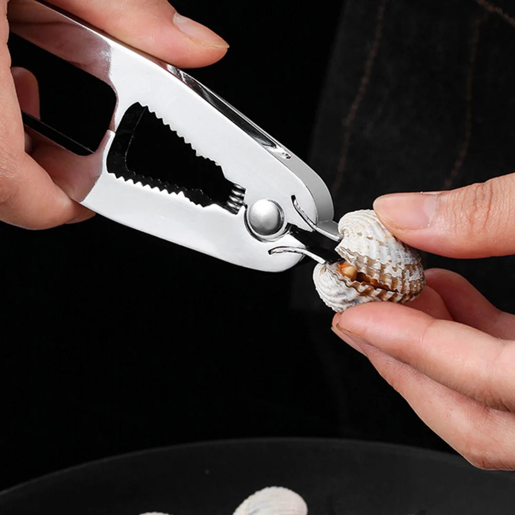 

1Pcs Clam Opener Tool Stainless Steel Crab Opener Nut Cracker Kitchen Utility Clam Clamp