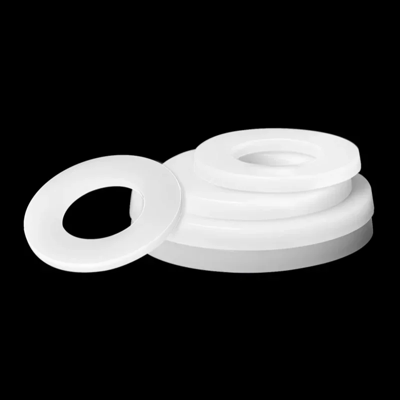 Weiße Nylon-Flachdichtungsscheiben M2-M24 Kunststoff-Dichtung Isolierende Unterlegscheibe – Detail 5
