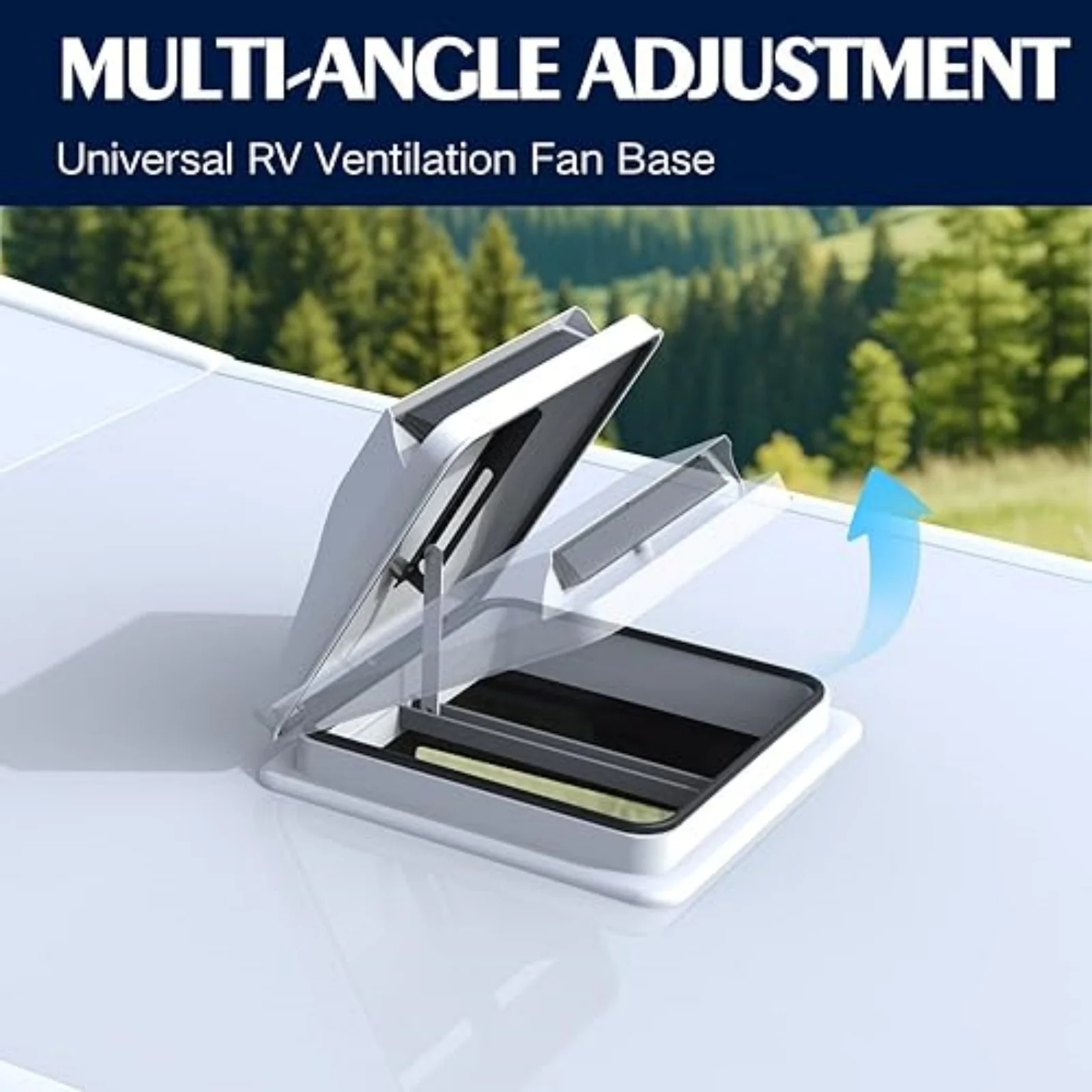 Roof Upgrade Continuous Ventilation Trailer High Quality Roof Ventilation Cover For Trailer Camper Motorhome 14' X 14' White