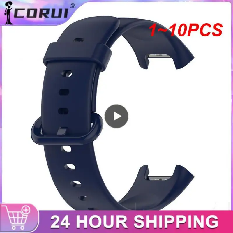 Correa de silicona para reloj inteligente, pulsera de repuesto de 1 a 10 piezas para Mi Watch Lite 2 3 Lite
