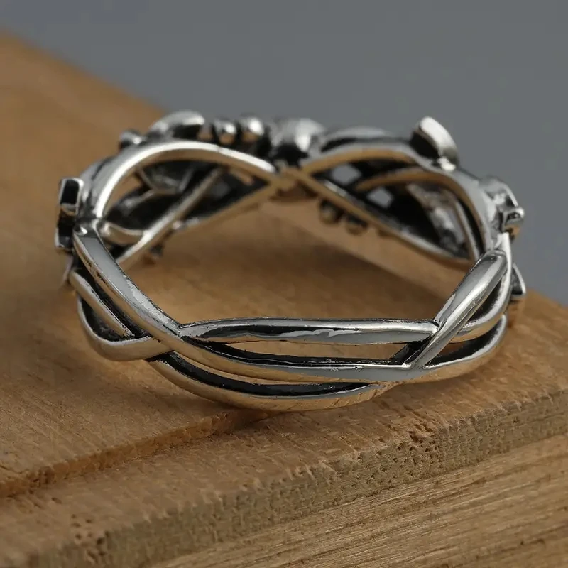 AliExpress New Product Hot Sale European and American Creative Retro Leaf Ivy Ring