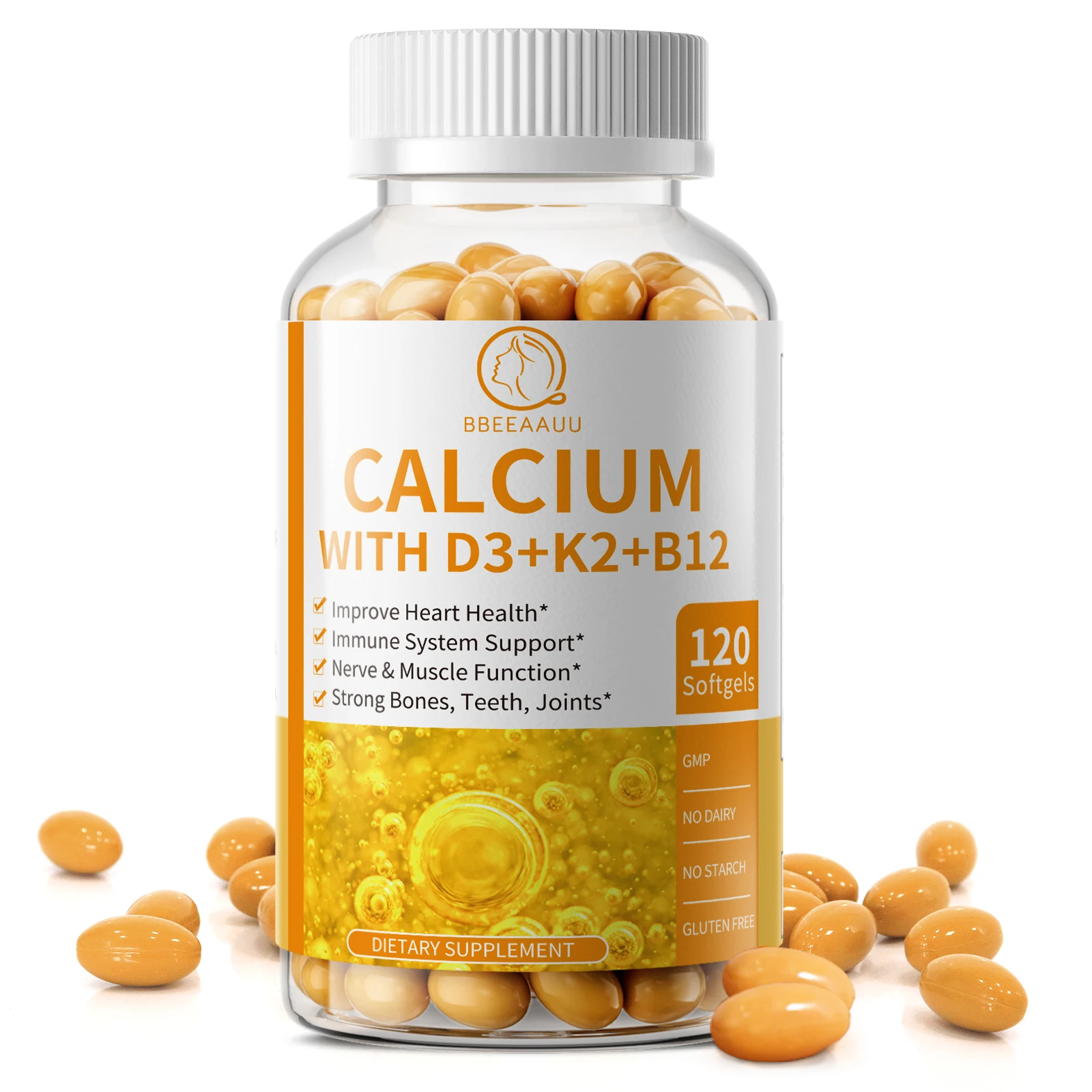 Health Wellness Solutions - Cápsulas de cálcio de vitamina D