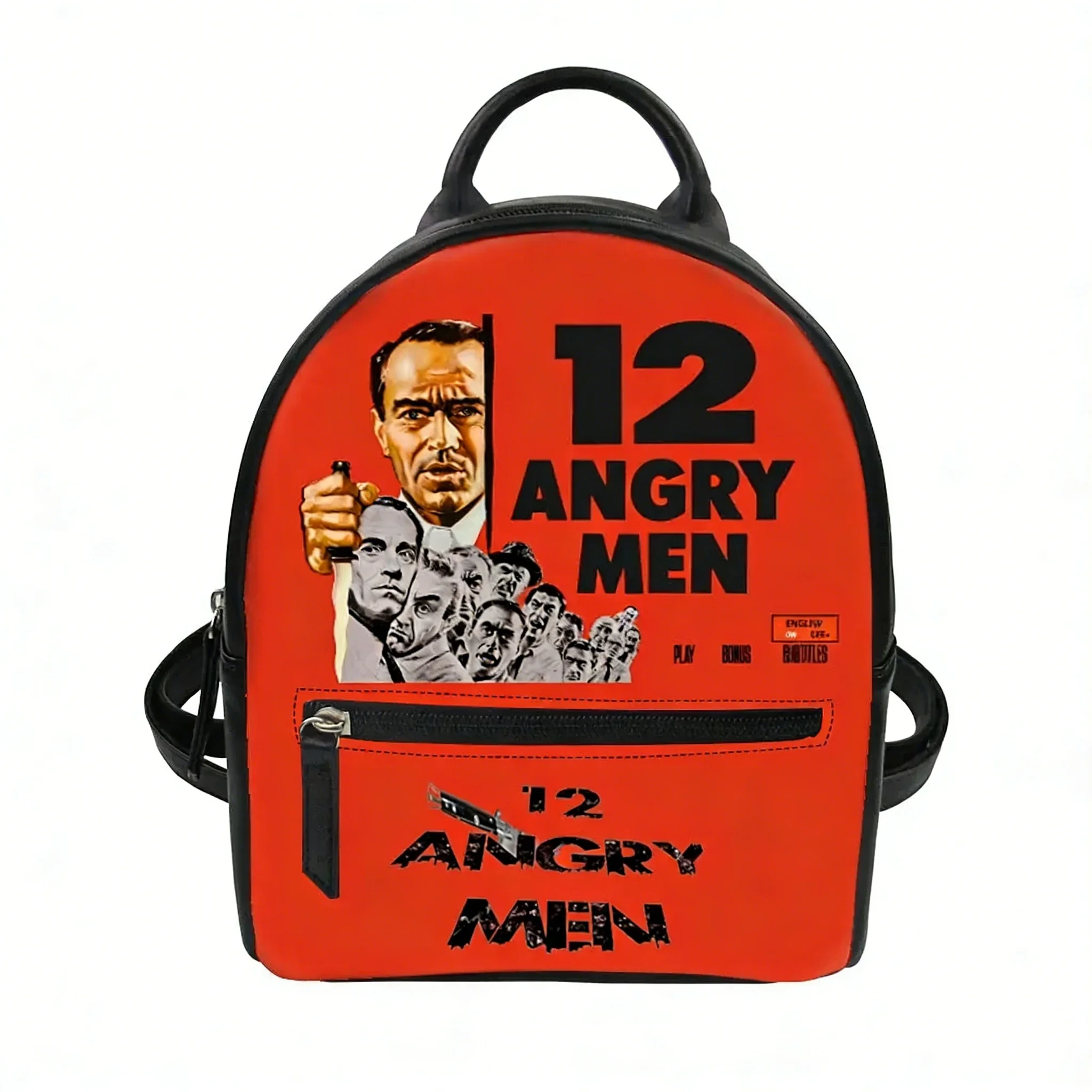 

12 Angry Men movie retro poster old movie Custom Mini Small Backpack Purse Carter Schoolbags Double Shoulder Bag Mini Daypack