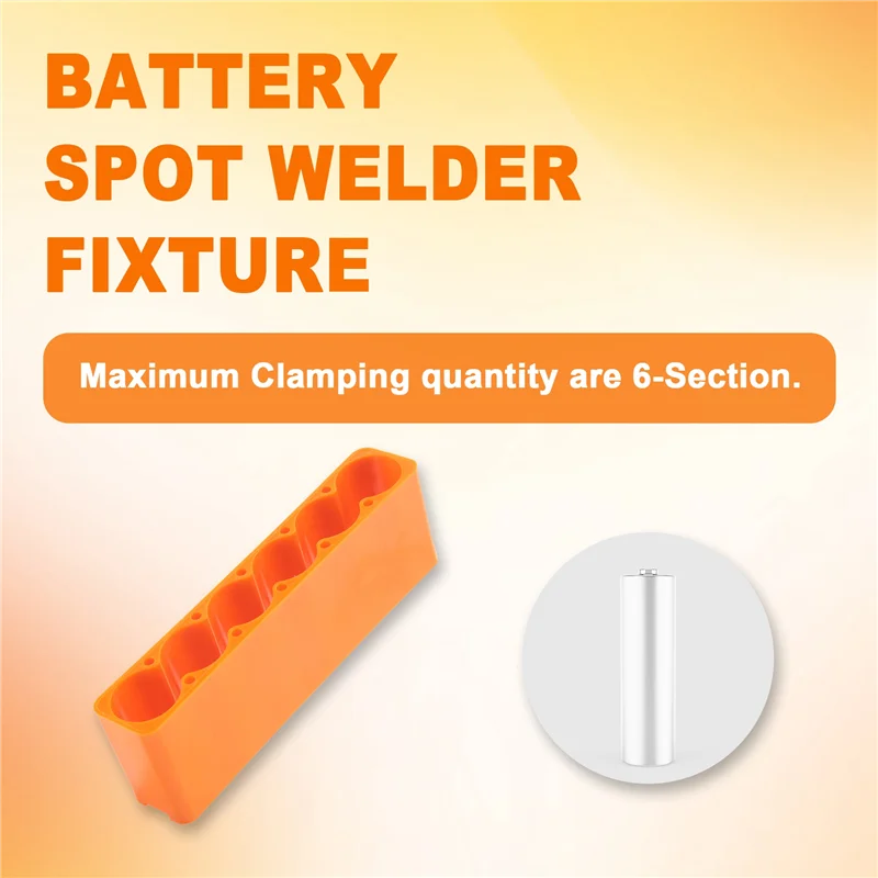 

-ABLP 18650 Батарейное приспособление, однорядное, двухстороннее, для точечной сварки, фиксированное приспособление для пайки литиевых батарей, 6 секций