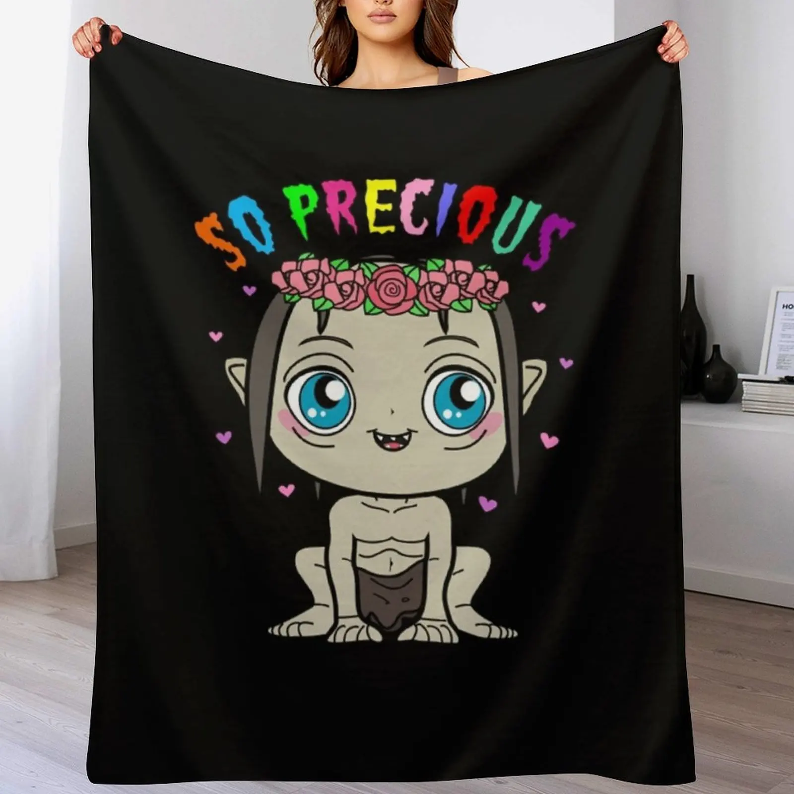 

Gollum So precious Throw Blanket Fashion Sofas Sofa Quilt cosplay anime Blankets