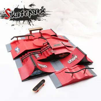DIY Finger Skateboard Park Professionele Finger Skatepark Ramp voor Tech Deck Scene Combinatie Set Kids IndoorToy Verjaardagscadeau