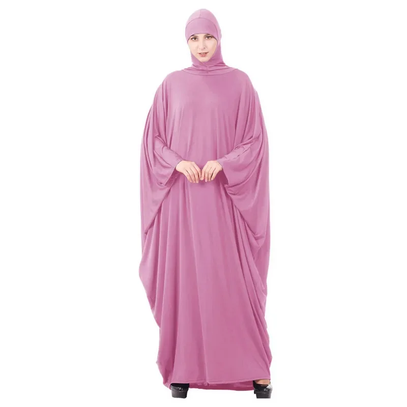 Vestido musulmán de una pieza para mujer, Abaya con capucha, ropa islámica, Abayas modestas, prenda de oración tradicional superior, Eid Ramadán