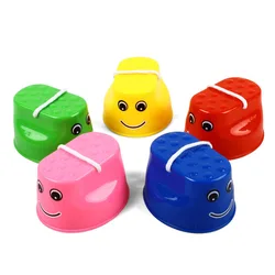 7 Colors Available Smiling Face Stilts Outdoor Sports Kindergarten Puzzle Teaching Aids Children Interactive Exercise Toys