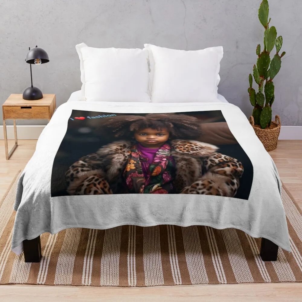

Fashion lover Throw Blanket Hair Moving Luxury St Blankets