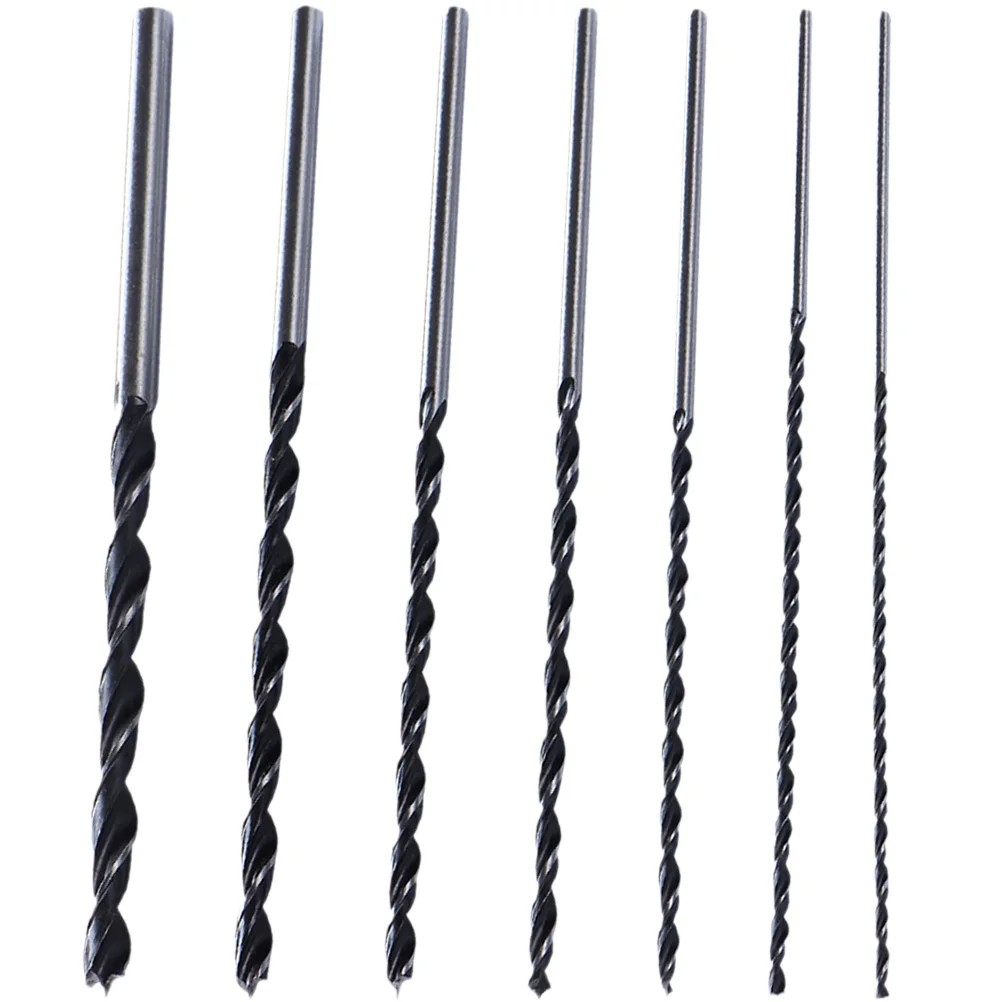 

Extra Long Woodworking Drill Bit Set for Hardwood Plastic Fiberboard Plywood Particleboard Wood PVC Rubber Drywall Concrete