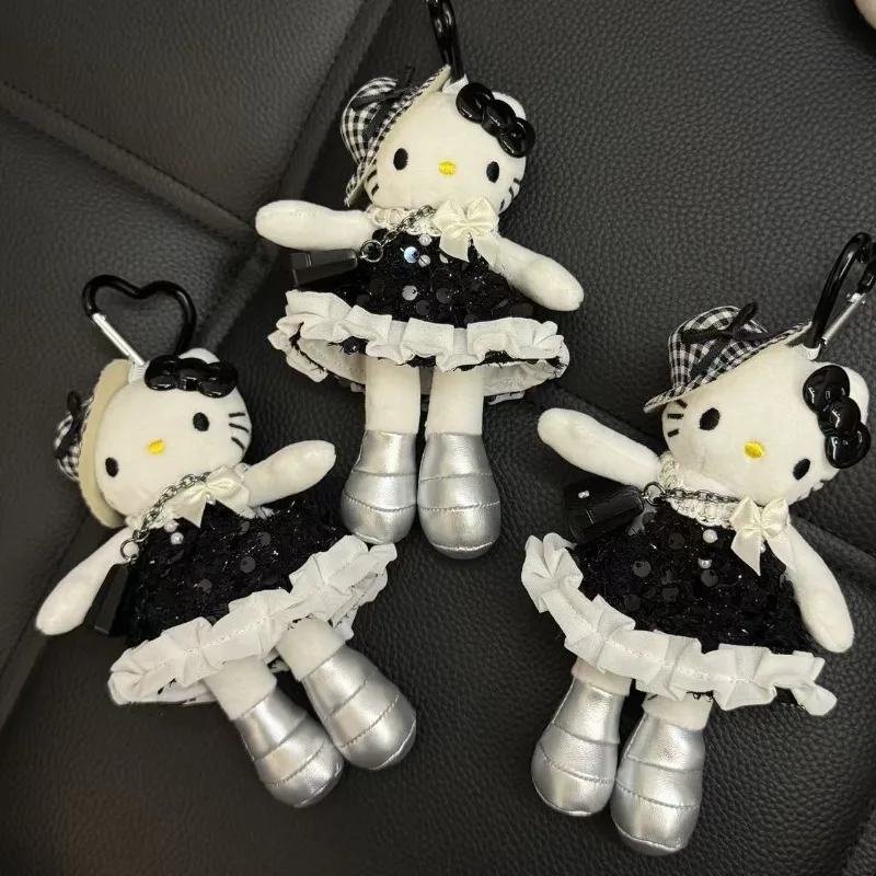 

Новая длинноногая плюшевая кукла Хепберн Hellokittys для девочек, сумка с подвеской, одежда для куклы, милый брелок для куклы, подарок на день рождения