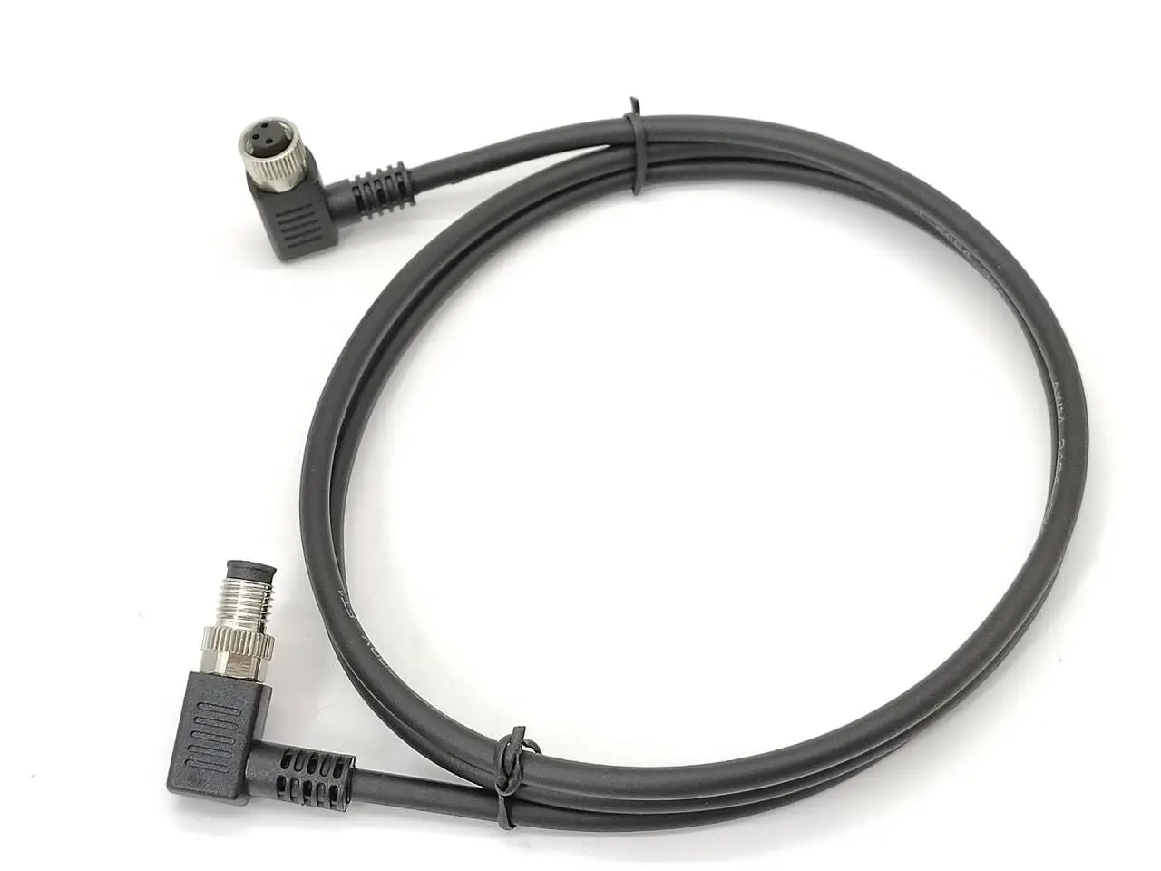 Right Angle M8 Connectors Male to Female Cable Cordsets Female to Male M8 Conector (A Code 3 Pin 1M/3.3ft Cable)