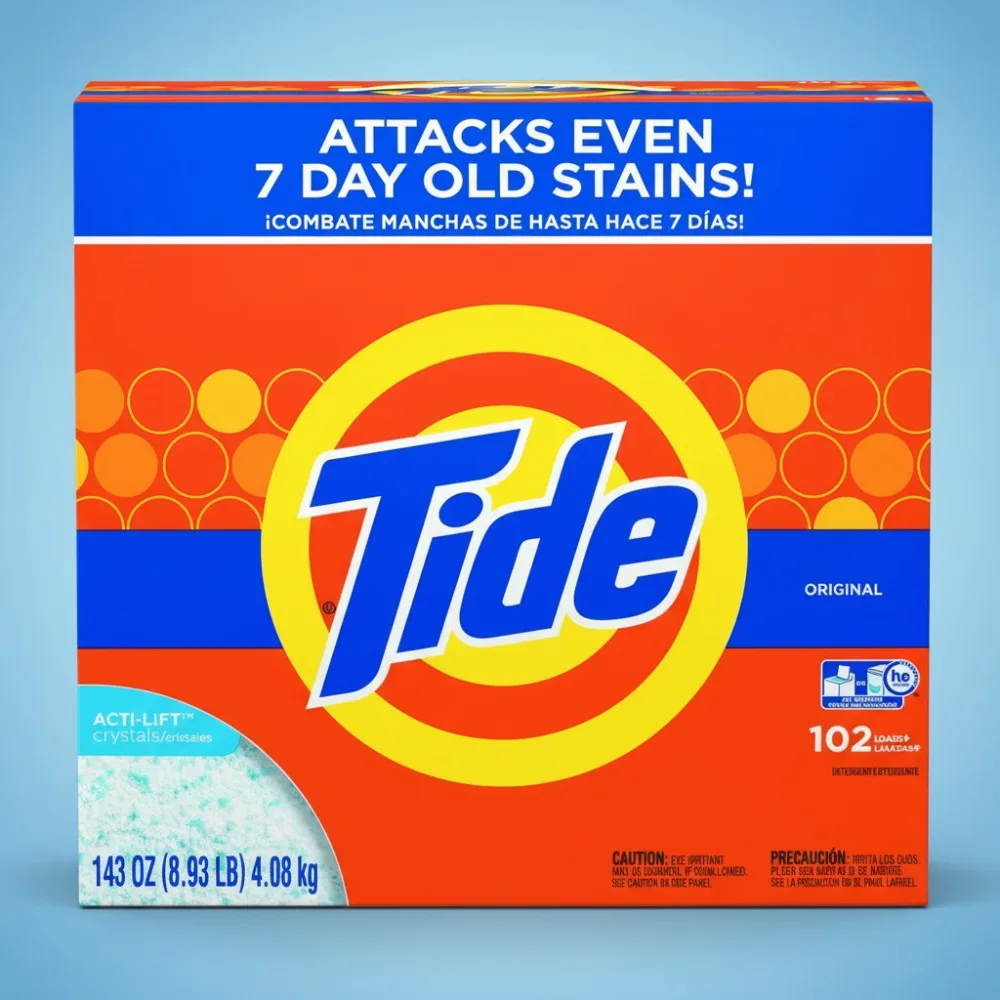 

Powerful Stain Removal Laundry Powder for All Machines - Quick Dissolving Formula, Fresh Scent, Family Use