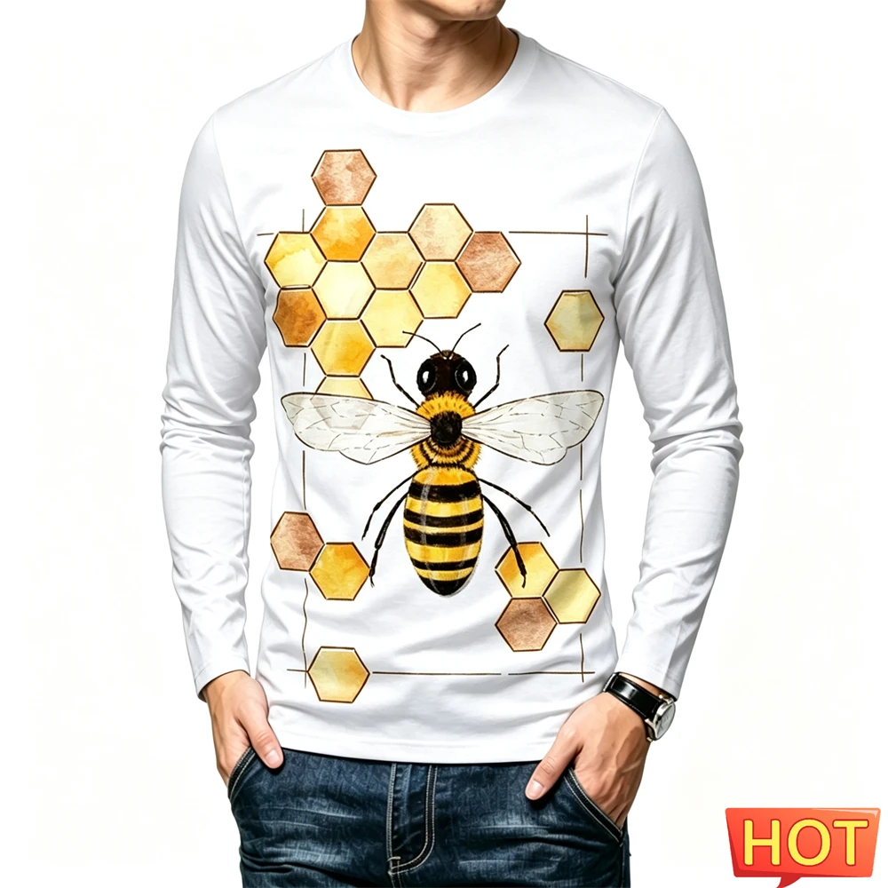 Grappig Bijenpatroon Print Her - Street Fashion Style recensie en prijs
