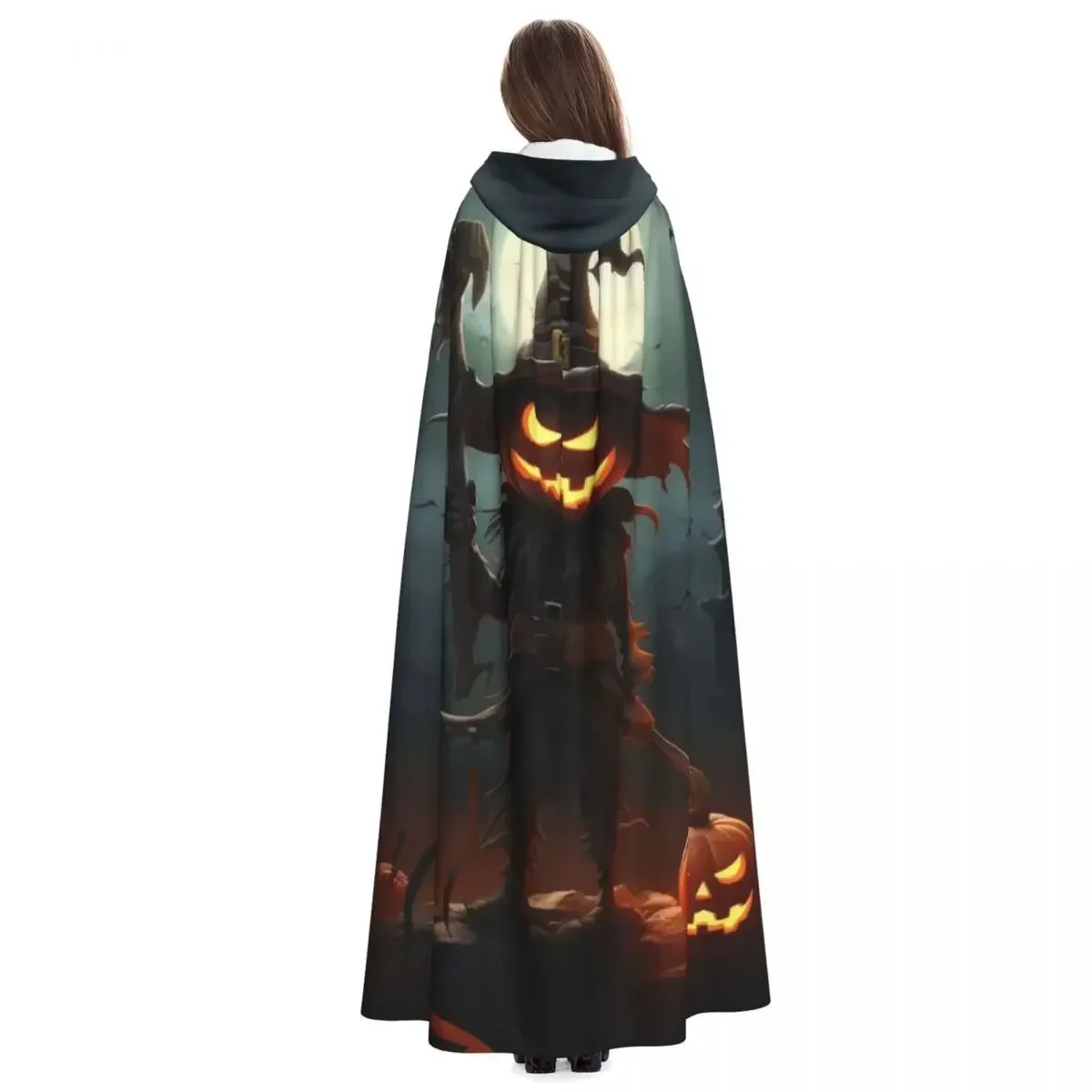 DIY Custom Adult Halloween Hooded Cape Comfortable And Elastic Halloween Role-playing Dance Parties Comic Exhibitions Etc