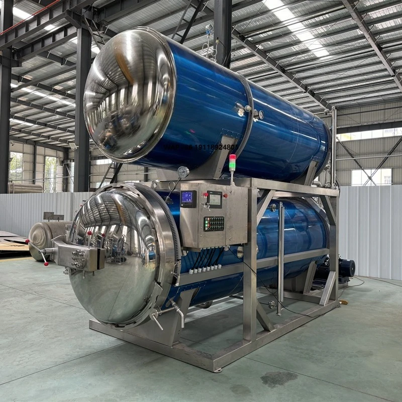 Automatic Water Bath Retort Machine Horizontal Pressure Autoclave Sterilization Pot